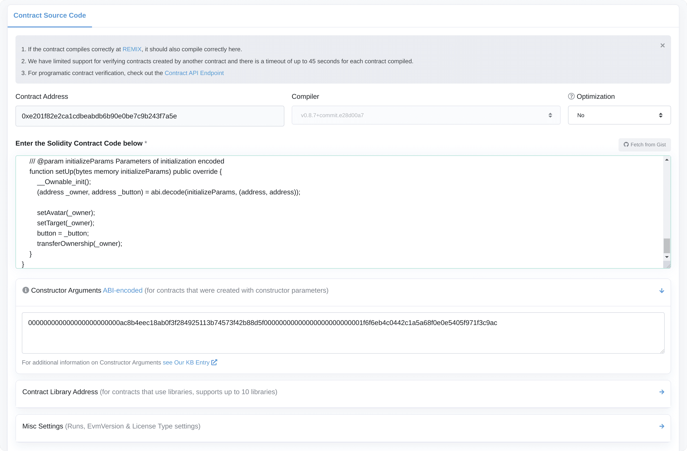 Verify and Publish