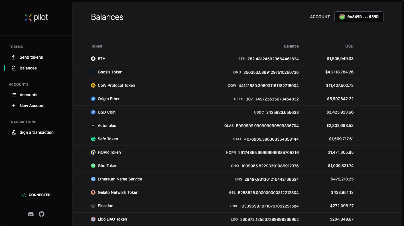Pilot Extension Interface 5